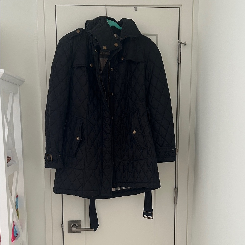 Burberry Black Quilted Utility Jacket